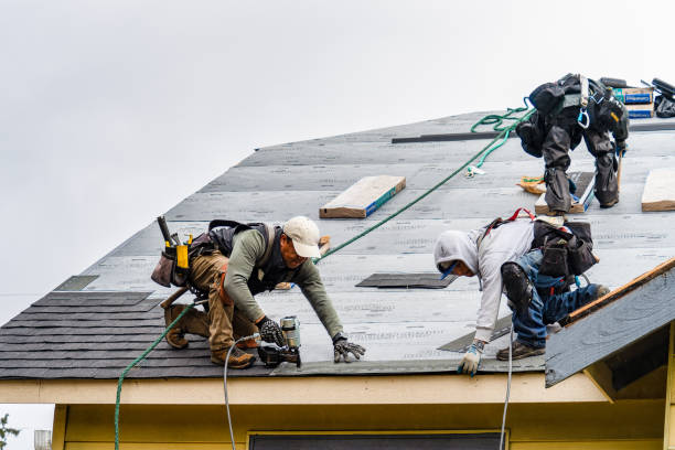 Professional Gutter Installation technician working in Whitehall, PA